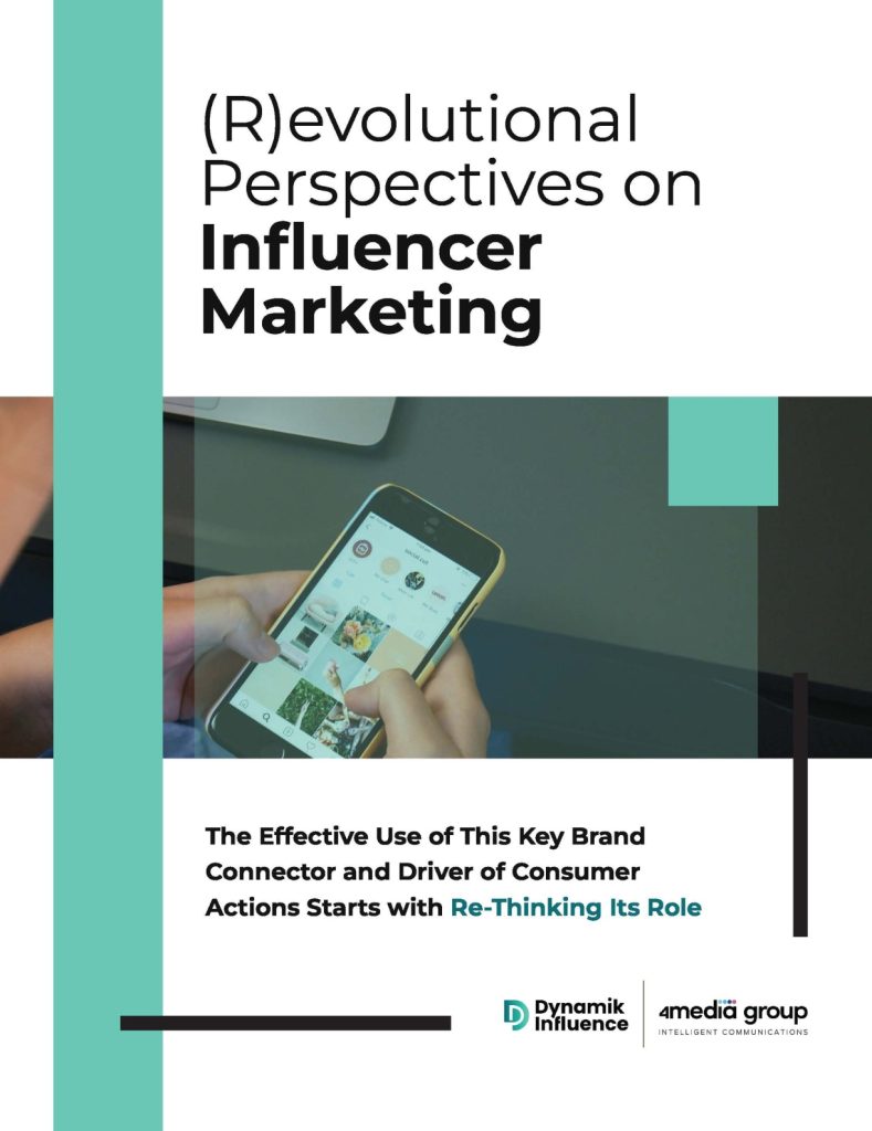 Report cover with the title "(R) evolutional Perspectives on Influencer Marketing"